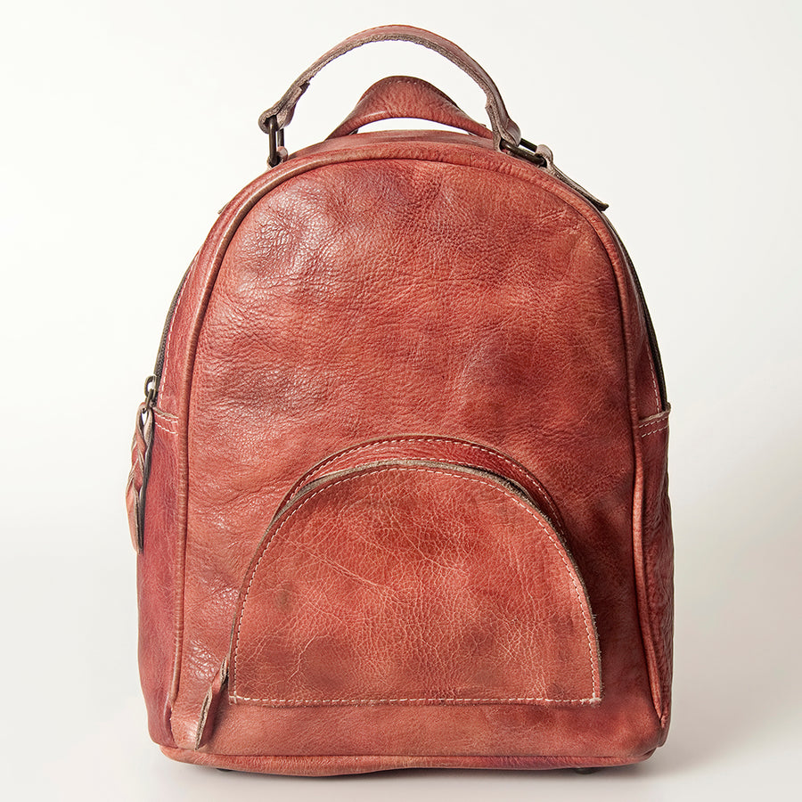 Never Mind Nmbg119C Backpack Vintage Handmade Genuine Cowhide Leather Women Bag Western Handbag Purse