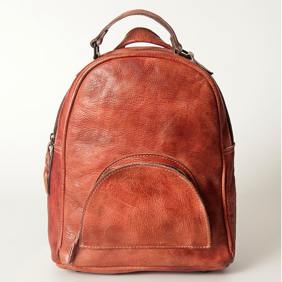 Never Mind Nmbg119E Backpack Vintage Handmade Genuine Cowhide Leather Women Bag Western Handbag Purse