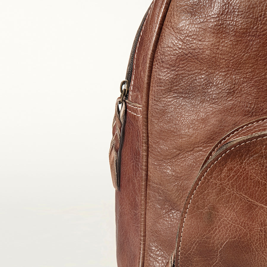 Never Mind Nmbg119F Backpack Vintage Handmade Genuine Cowhide Leather Women Bag Western Handbag Purse