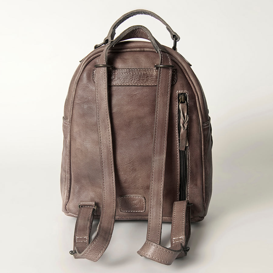 Never Mind Nmbg119H Backpack Vintage Handmade Genuine Cowhide Leather Women Bag Western Handbag Purse