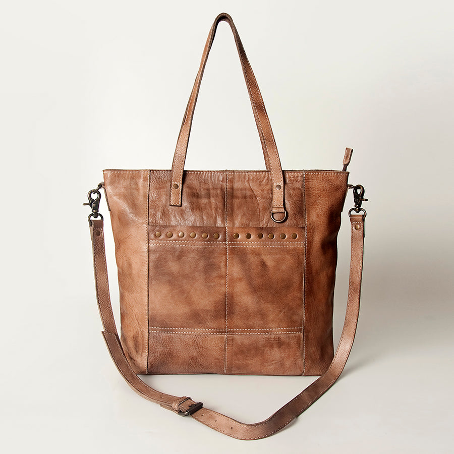 Never Mind Nmbg120A Tote Vintage Handmade Genuine Cowhide Leather Women Bag Western Handbag Purse