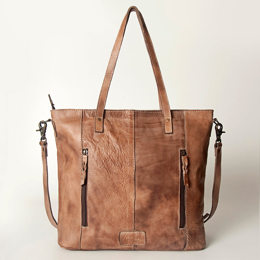 Never Mind Nmbg120A Tote Vintage Handmade Genuine Cowhide Leather Women Bag Western Handbag Purse