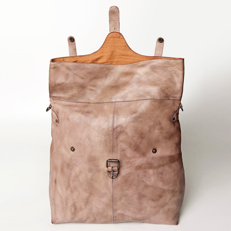 Never Mind Nmbg109A Backpack Vintage Handmade Genuine Cowhide Leather Women Bag Western Handbag Purse