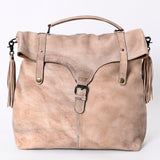 Never Mind Nmbg109C Backpack Vintage Handmade Genuine Cowhide Leather Women Bag Western Handbag Purse