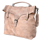 Never Mind Nmbg109C Backpack Vintage Handmade Genuine Cowhide Leather Women Bag Western Handbag Purse