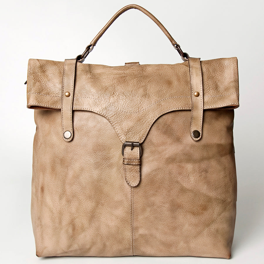Never Mind Nmbg109D Backpack Vintage Handmade Genuine Cowhide Leather Women Bag Western Handbag Purse