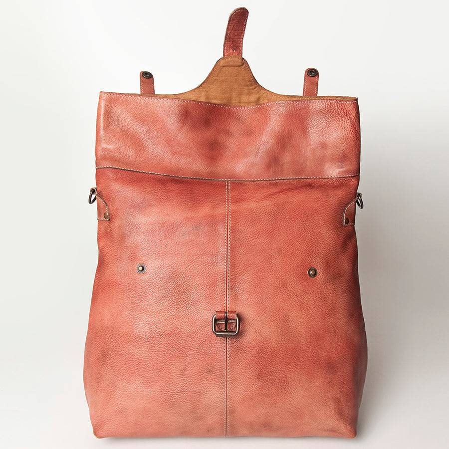 Never Mind Nmbg109E Backpack Vintage Handmade Genuine Cowhide Leather Women Bag Western Handbag Purse