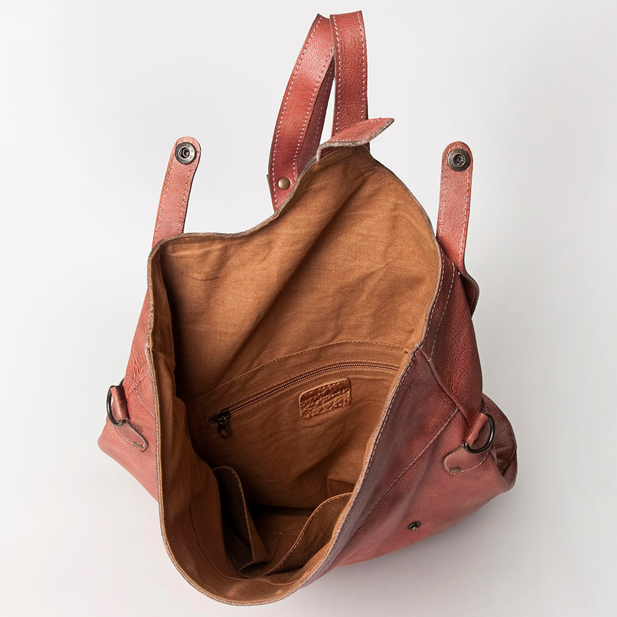 Never Mind Nmbg109E Backpack Vintage Handmade Genuine Cowhide Leather Women Bag Western Handbag Purse