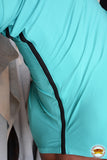 Hilason Spandex Horse Mane Stay Hood Neck Cover With Zipper Teal