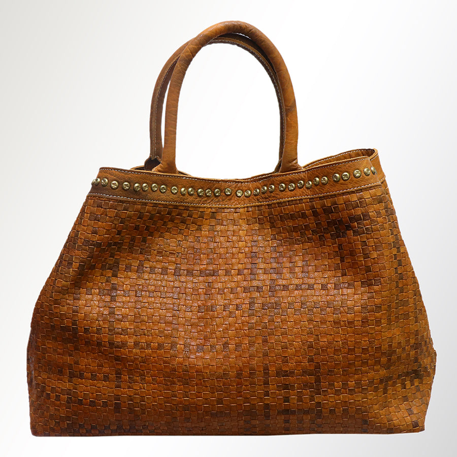 Never Mind Nmbgm108A Tote Vintage Handmade Genuine Cowhide Leather Women Bag Western Handbag Purse