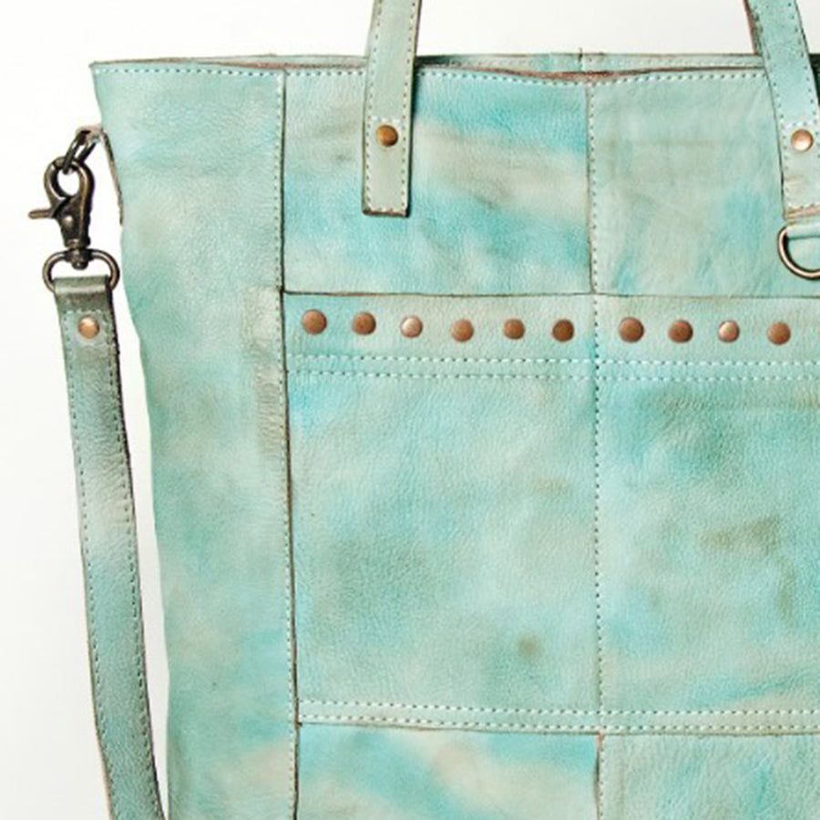 Never Mind Nmbg127A Tote Vintage Handmade Genuine Cowhide Leather Women Bag Western Handbag Purse