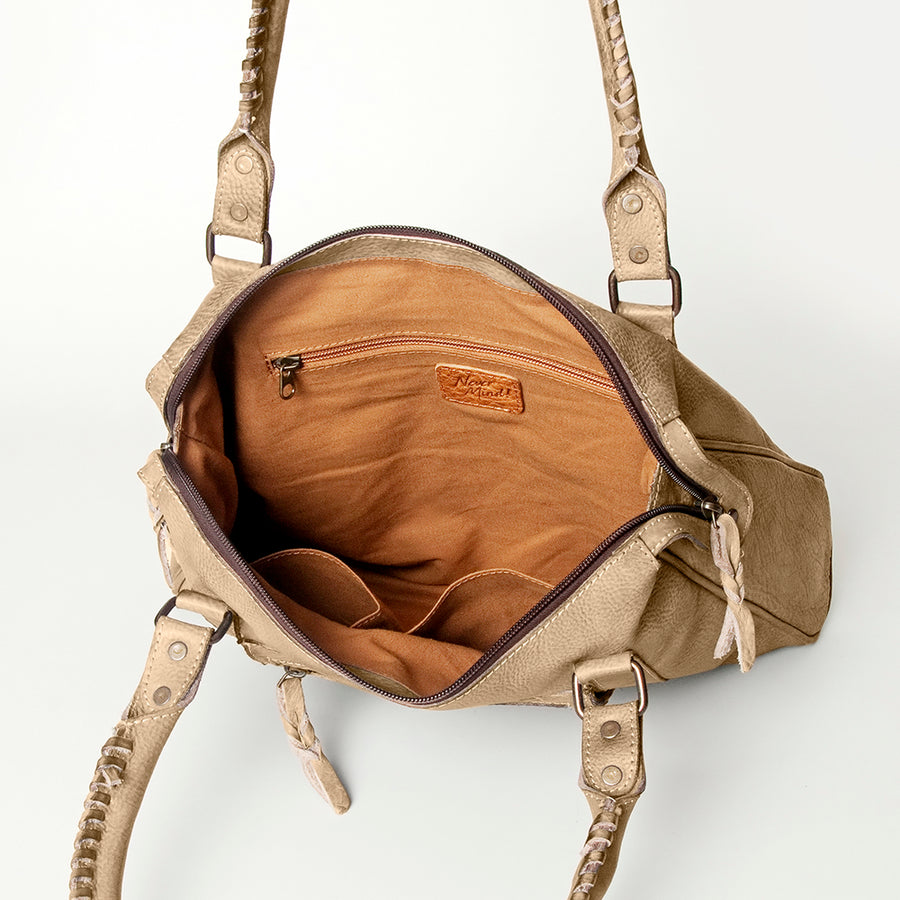 Never Mind Nmbg128A Tote Vintage Handmade Genuine Cowhide Leather Women Bag Western Handbag Purse