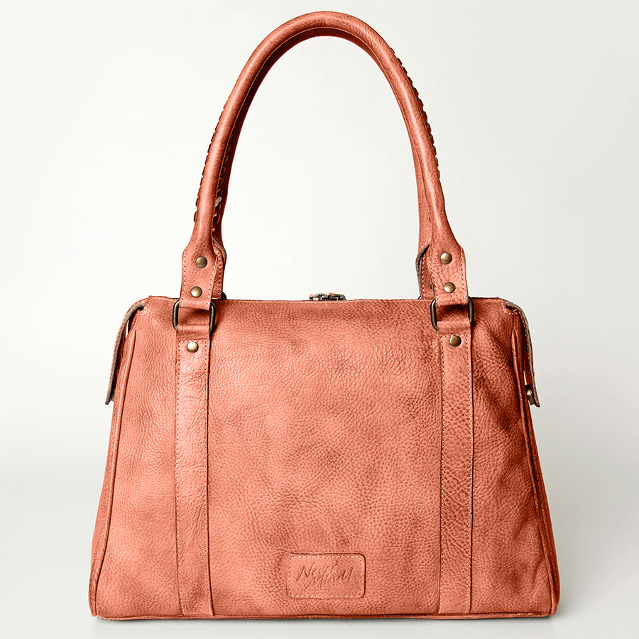 Never Mind Nmbg128D Tote Vintage Handmade Genuine Cowhide Leather Women Bag Western Handbag Purse