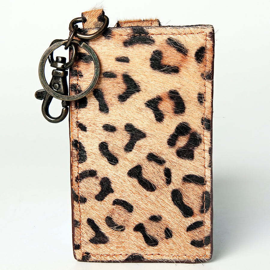 American Darling Card Holder Hair on Genuine Leather | Business Credit