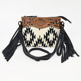 American Darling Cross Body Hand Tooled Saddle Blanket Genuine Leather Western Women Bag Handbag Purse | Crossbody for Cute