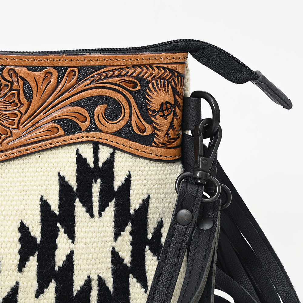 American Darling Cross Body Hand Tooled Saddle Blanket Genuine Leather Western Women Bag Handbag Purse | Crossbody for Cute