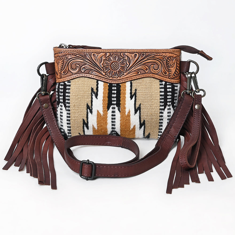 American Darling Cross Body Hand Tooled Saddle Blanket Genuine Leather Western Women Bag Handbag Purse | Crossbody for Cute