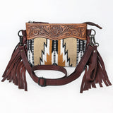 American Darling Cross Body Hand Tooled Saddle Blanket Genuine Leather Western Women Bag Handbag Purse | Crossbody for Cute
