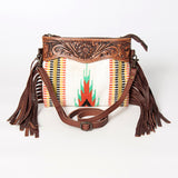 American Darling Cross Body Hand Tooled Saddle Blanket Genuine Leather Western Women Bag Handbag Purse | Crossbody for Cute