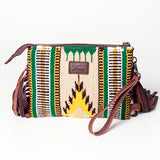 American Darling Cross Body Hand Tooled Saddle Blanket Genuine Leather Western Women Bag Handbag Purse | Crossbody for Cute