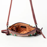American Darling Cross Body Hand Tooled Saddle Blanket Genuine Leather Western Women Bag Handbag Purse | Crossbody for Cute