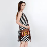 American Darling Cross Body Hand Tooled Saddle Blanket Genuine Leather Western Women Bag Handbag Purse | Crossbody for Cute