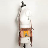 American Darling Cross Body Hand Tooled Saddle Blanket Genuine Leather Western Women Bag Handbag Purse | Crossbody for Cute