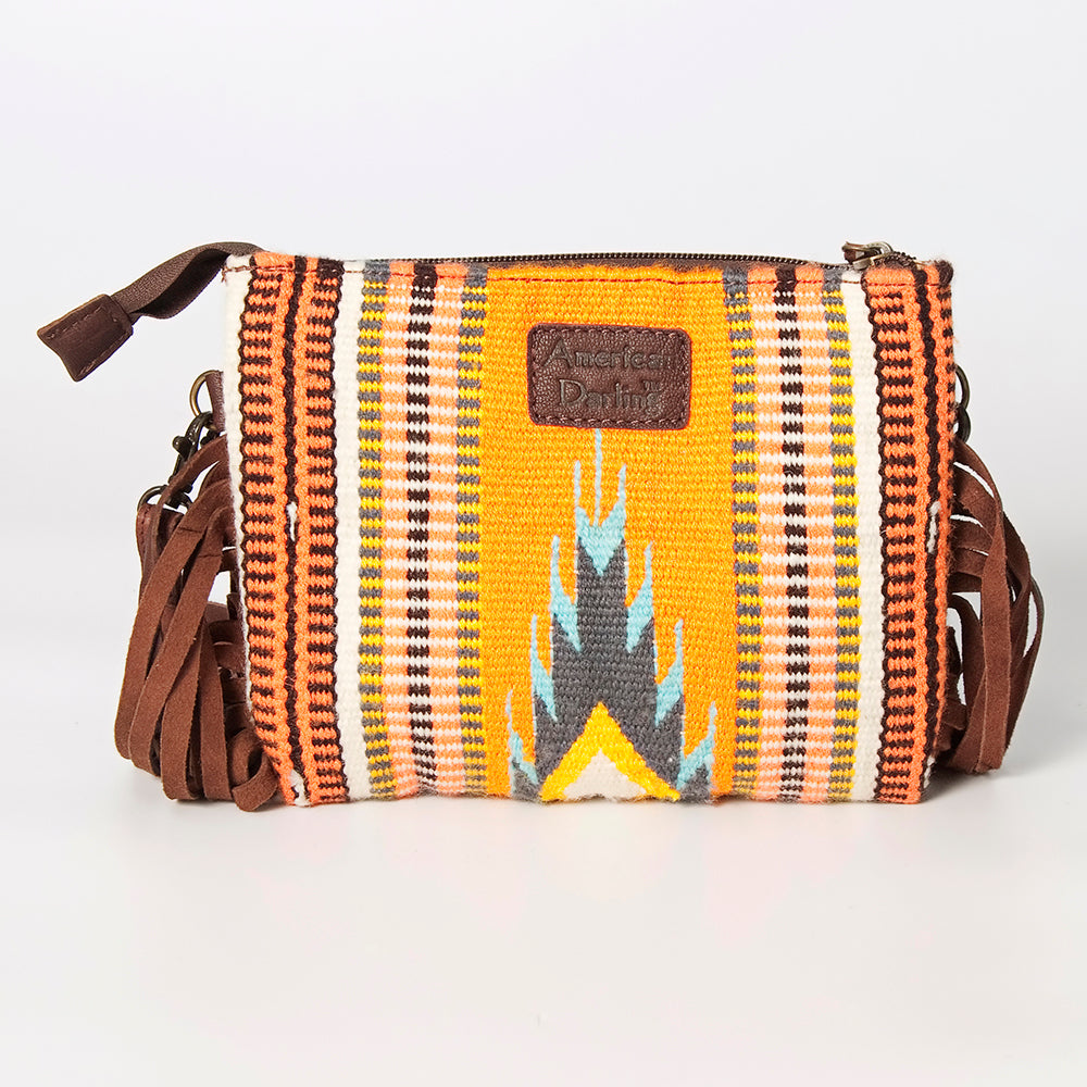 American Darling Cross Body Hand Tooled Saddle Blanket Genuine Leather Western Women Bag Handbag Purse | Crossbody for Cute