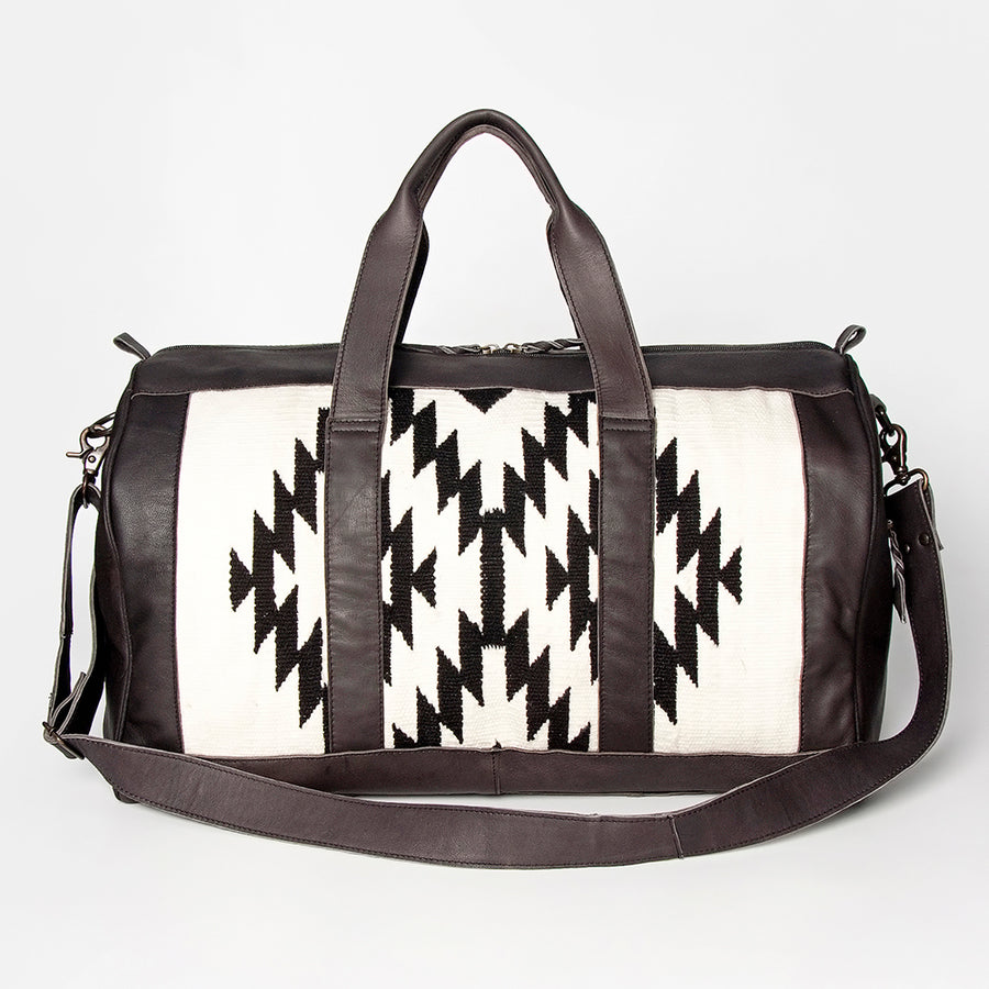 American Darling Duffel Saddle Blanket Genuine Leather Western Women Bag | Handbag Duffle Weekend Travel Bags for