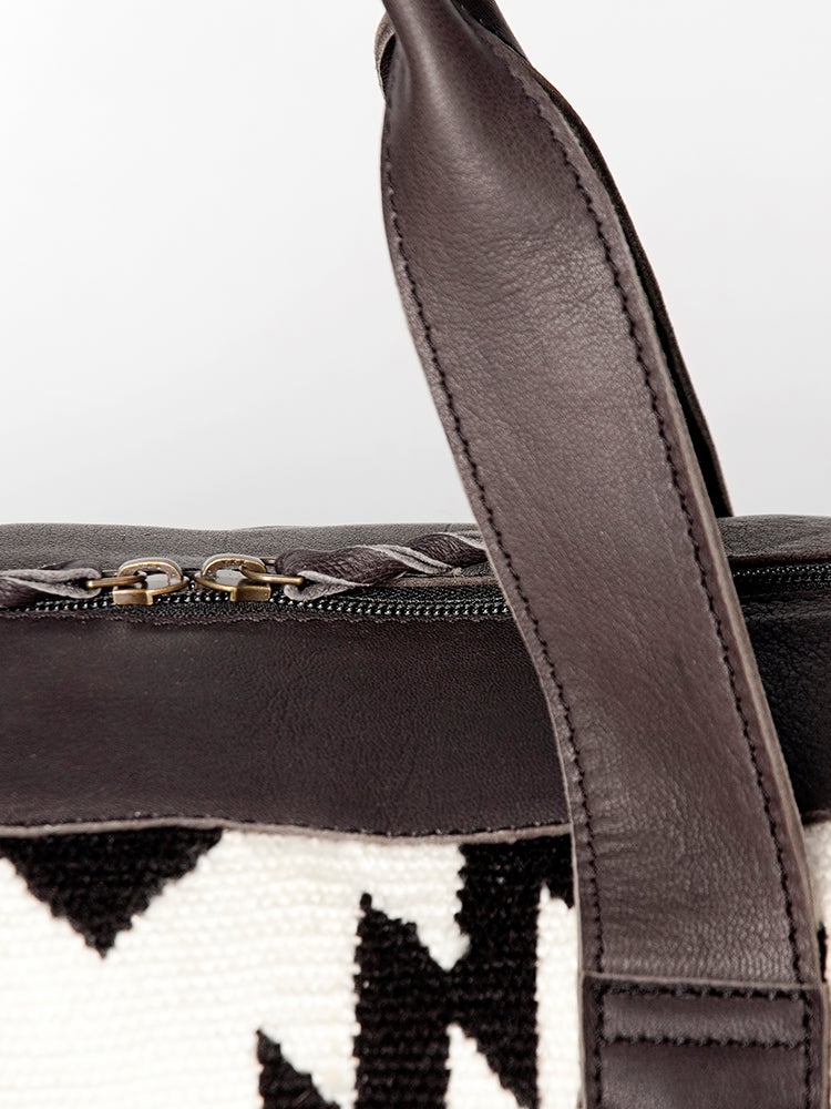 American Darling Duffel Saddle Blanket Genuine Leather Western Women Bag | Handbag Duffle Weekend Travel Bags for
