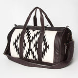 American Darling Duffel Saddle Blanket Genuine Leather Western Women Bag | Handbag Duffle Weekend Travel Bags for