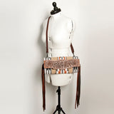 American Darling Small Cross Body Hand Tooled Saddle Blanket Genuine Leather Western Women Bag Handbag Purse Crossbody Cute