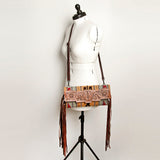 American Darling Small Cross Body Hand Tooled Saddle Blanket Genuine Leather Western Women Bag Handbag Purse Crossbody Cute