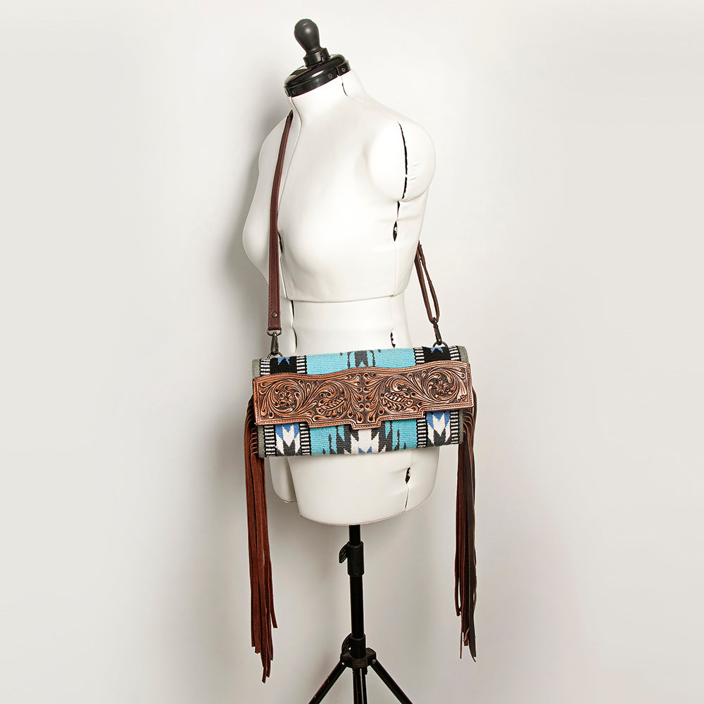 American Darling Small Cross Body Hand Tooled Saddle Blanket Genuine Leather Western Women Bag Handbag Purse Crossbody Cute