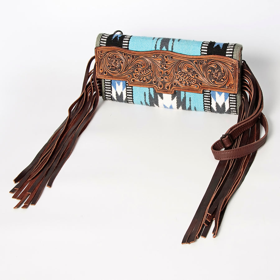 American Darling Small Crossbody Hand Tooled Saddle Blanket Genuine Leather Western Women Bag Handbag Purse | for - Uhorse