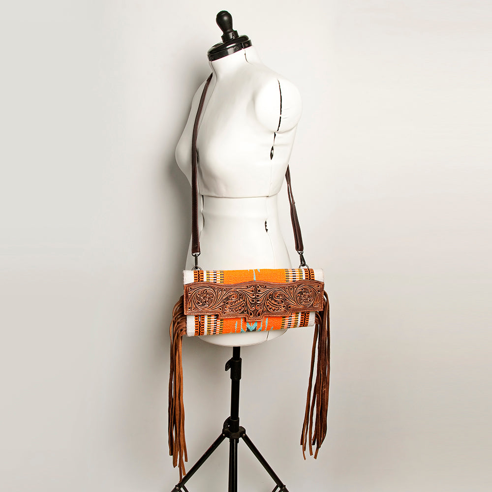 American Darling Small Cross Body Hand Tooled Saddle Blanket Genuine Leather Western Women Bag Handbag Purse Crossbody Cute