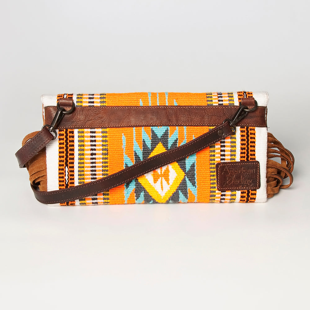 American Darling Small Cross Body Hand Tooled Saddle Blanket Genuine Leather Western Women Bag Handbag Purse Crossbody Cute