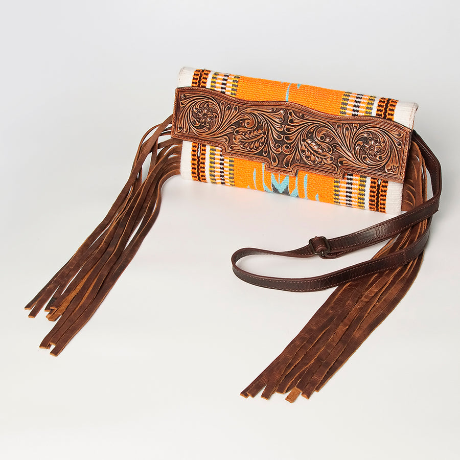 American Darling Small Crossbody Hand Tooled Saddle Blanket Genuine Leather Western Women Bag Handbag Purse | for - Uhorse