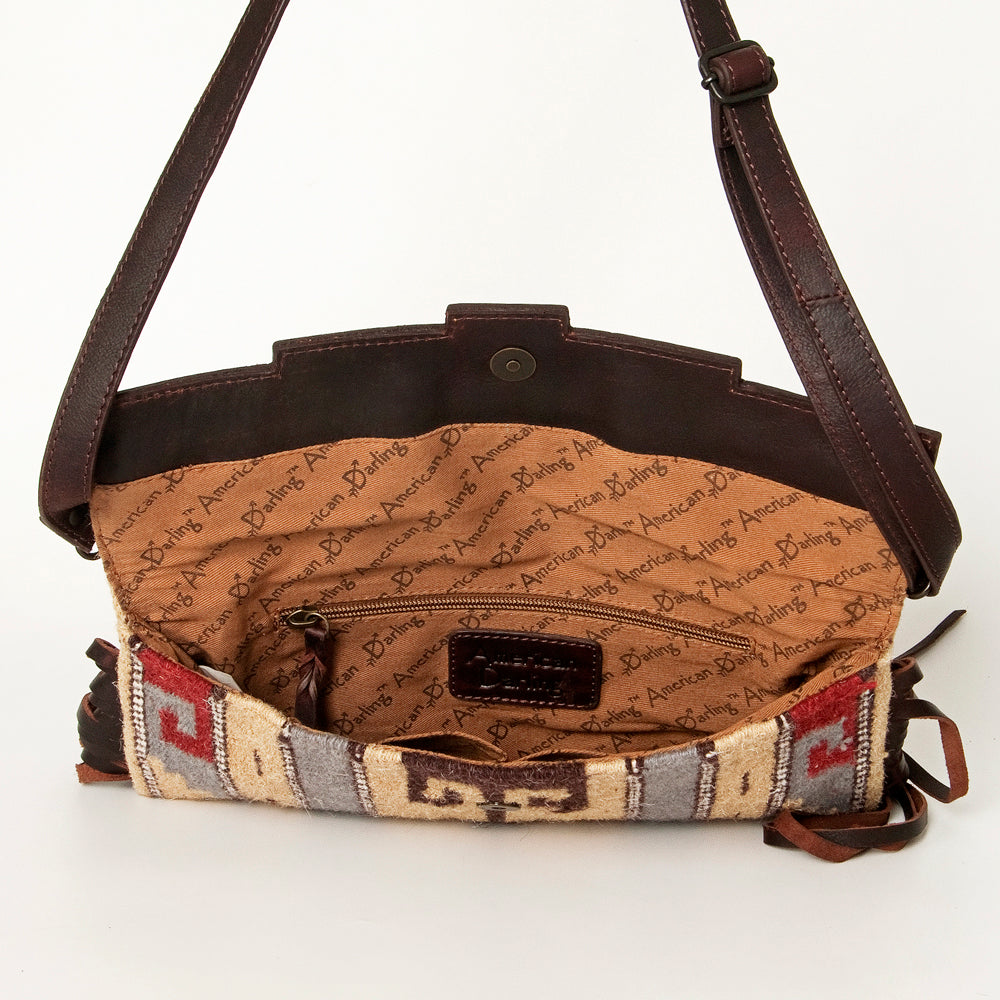 American Darling Small Cross Body Hand Tooled Saddle Blanket Genuine Leather Western Women Bag Handbag Purse Crossbody Cute