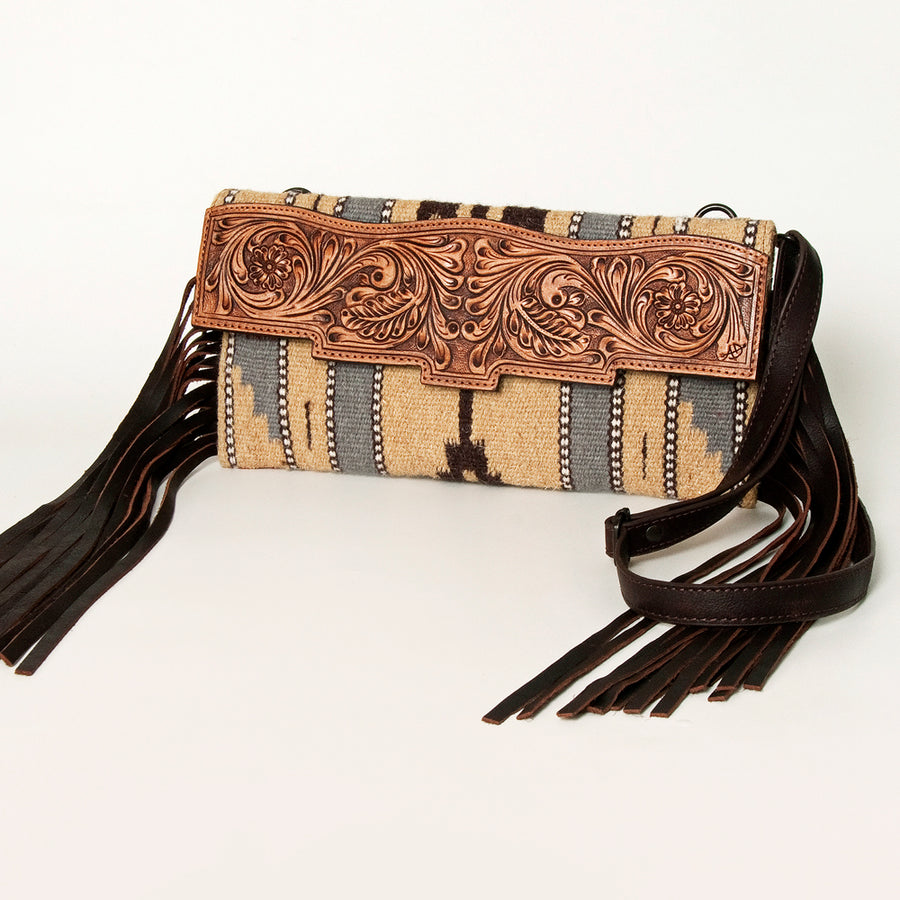 American Darling Small Crossbody Hand Tooled Saddle Blanket Genuine Leather Western Women Bag Handbag Purse | for - Uhorse
