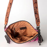 American Darling Signature Crossbody Hand Tooled Saddle Blanket Genuine Leather Western Women Bag Handbag Purse | for Cute