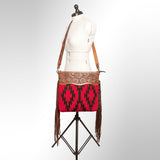 American Darling Signature Crossbody Hand Tooled Saddle Blanket Genuine Leather Western Women Bag Handbag Purse | for Cute