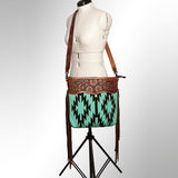 American Darling Signature Crossbody Hand Tooled Saddle Blanket Genuine Leather Western Women Bag Handbag Purse | for Cute