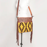 American Darling Signature Crossbody Hand Tooled Saddle Blanket Genuine Leather Western Women Bag Handbag Purse | for Cute