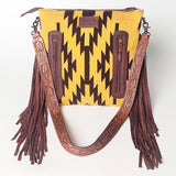 American Darling Signature Crossbody Hand Tooled Saddle Blanket Genuine Leather Western Women Bag Handbag Purse | for Cute