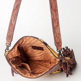 American Darling Signature Crossbody Hand Tooled Saddle Blanket Genuine Leather Western Women Bag Handbag Purse | for Cute