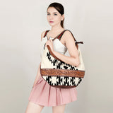 American Darling Hobo Hand Tooled Saddle Blanket Genuine Leather Western Women Bag | Handbag Purse Bags for Cute
