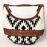 American Darling Hobo Hand Tooled Saddle Blanket Genuine Leather Western Women Bag | Handbag Purse Bags for Cute