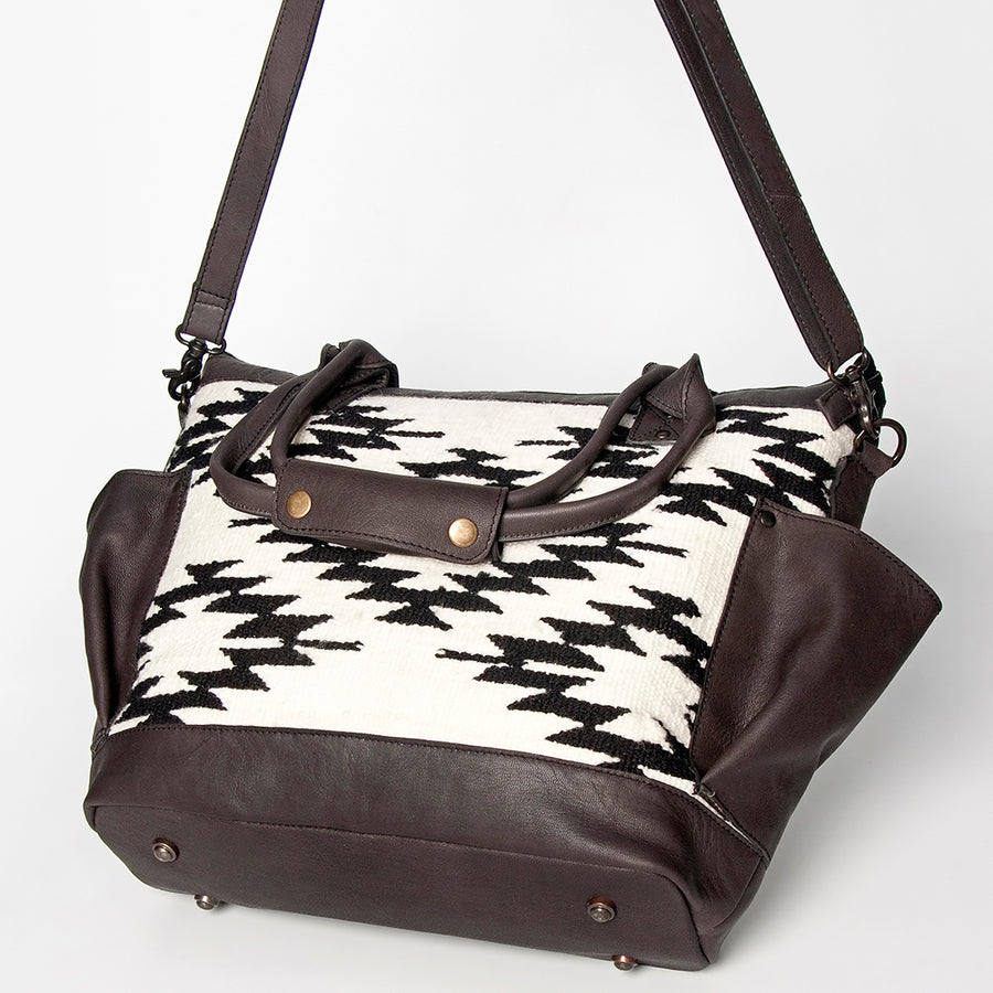 American Darling Tote Saddle Blanket Genuine Leather Western Women Bag Handbag Purse | Travel Bags Cute College Casual for