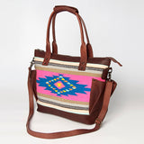 American Darling ADBGZ324C Tote Saddle Blanket Genuine Leather women bag western handbag purse